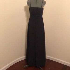 Navy blue evening gown